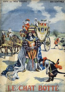 The Boot Cat. Folk tale. Illustration of Vaccari and Carrey in 