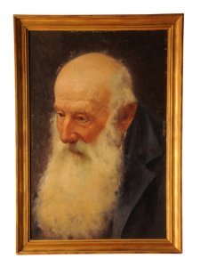 Oil Painting of an Elderly Man by Alfredo Chicco