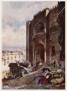 Old Town of Coimbra, Portugal by Alfredo Roque Gameiro