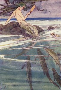 She was Combing her Long Tresses by Alice Bolingbroke (after) Woodward