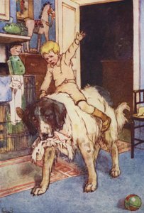 With Michael Sitting on Her Back by Alice Bolingbroke (after) Woodward