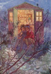 With the Spring Comes Wendy (colour litho) by Alice Bolingbroke (after) Woodward
