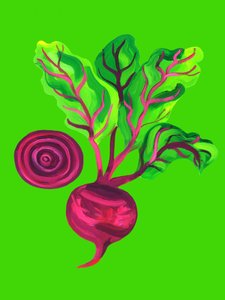 Beetroot Swirl Green