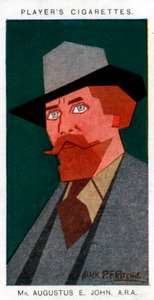 Augustus John, British painter, 1926 by Alick P. F. Ritchie