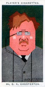 G.K. Chesterton, British Poet, Novelist and Critic, 1926 by Alick P. F. Ritchie