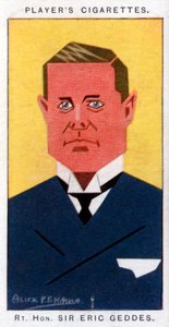 Sir Eric Campbell Geddes, British politician