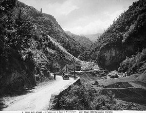 The Pietraio with the quarries of Michelangelo in the Apuane Alps, in the province of Lucca