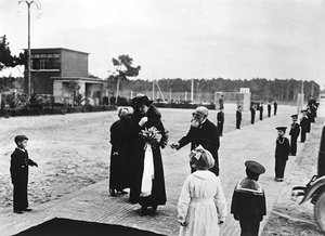 Villa Rosa Maltoni Mussolini: official visit of Helen of Montenegro, wife of Victor Emmanuel III