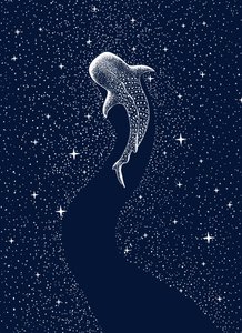 Whale Shark Cosmic Journey by Alirıza ÇAKIR