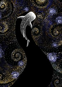 Whale Shark Starry Night by Alirıza ÇAKIR