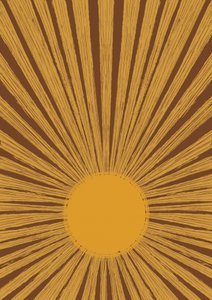 Warm Retro Sunburst by Aliya Putrus
