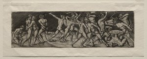 Fight between Eleven Warriors by Allaert Claesz