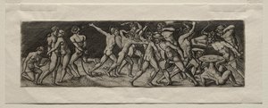 Fight Between Eleven Warriors by Allaert Claesz