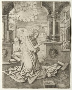 The Nativity by Allaert Claesz