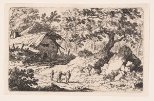 The Ruinous Cottage by Allaert van Everdingen