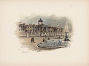 Familiar London: The National Gallery by Allan F. Barraud