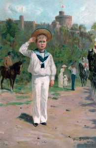 Edward, Prince of Wales, Saluting the Colours, 1902