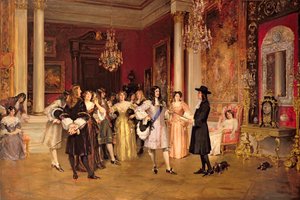 William Penn (1644-1718) Receiving the Charter of Pennsylvania from King Charles II of England