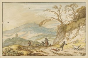 Mountain Landscape by Allart van Everdingen
