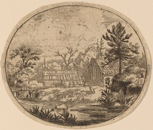 Hamlet at the Bank of a River by Allart van Everdingen