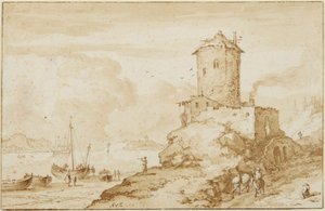 Landscape by Allart van Everdingen