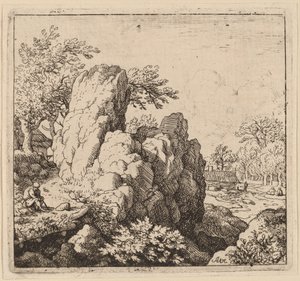 Large Rock by Allart van Everdingen