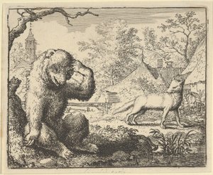 Renard Makes Fun of the Bear by Allart van Everdingen