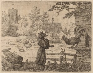 Reynard Disguised as a Monk, probably c. 1645-1656 by Allart van Everdingen