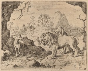 Reynard Promises to Reveal the Hidden Treasure by Allart van Everdingen