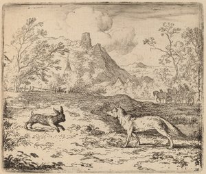 Reynard and the Rabbit by Allart van Everdingen