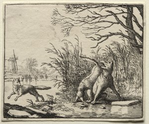 Reynard the Fox: A New Accusation by the Wolf by Allart van Everdingen