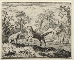 Reynard the Fox: Reynard Doing Penance by Allart van Everdingen