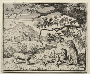 Reynard the Fox: The Badger Calls Reynard to Court by Allart van Everdingen