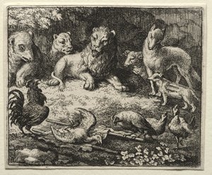 Reynard the Fox: The Complaint of the Cock by Allart van Everdingen
