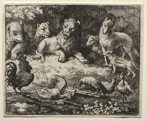 Reynard the Fox: The Complaint of the Cock by Allart van Everdingen