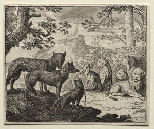Reynard the Fox: The Relatives of Reynard Leave Court