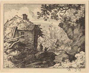 Straw Hut Seen from Behind, probably c. 1645-1656 by Allart van Everdingen