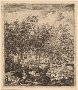 Swineherd by Allart van Everdingen