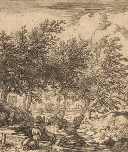 Swineherd by Allart van Everdingen