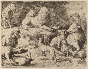 The Animals Present Their Charges Against Reynard by Allart van Everdingen