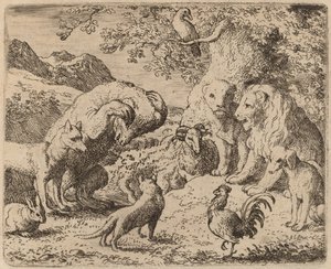 The Bear Beseeches the Lion for Justice by Allart van Everdingen