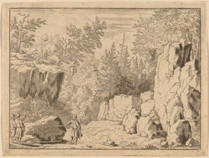 The Inscription on the Rock by Allart van Everdingen