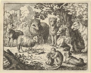 The Monkey Opens the Package and Removes the Rabbit