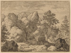 The Pointed Rock by Allart van Everdingen