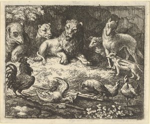 The Rooster Accuses Renard of Murdering his Chicken by Allart van Everdingen