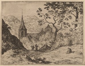The Steeple by Allart van Everdingen