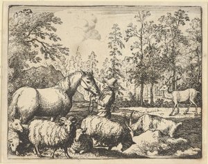 The Story of the Horse Who Wants Revenge on the Stag by Allart van Everdingen