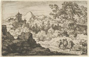 The Three Men and the Porter by Allart van Everdingen