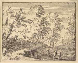 The Three Porters by Allart van Everdingen
