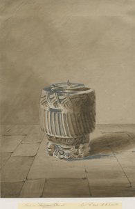 Font in Longdon Church by Allen Edward Everitt